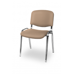 Konferenčná stolička ISO STANDARD CR T0046 béžová EKO-KOŽA