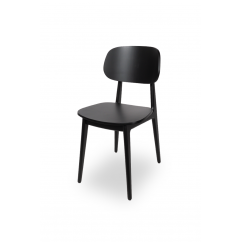 Drevená reštauračná stolička NORM čierna