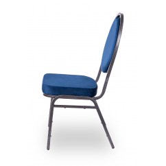 Banketové stoličky HERMAN Modrá Velúr
