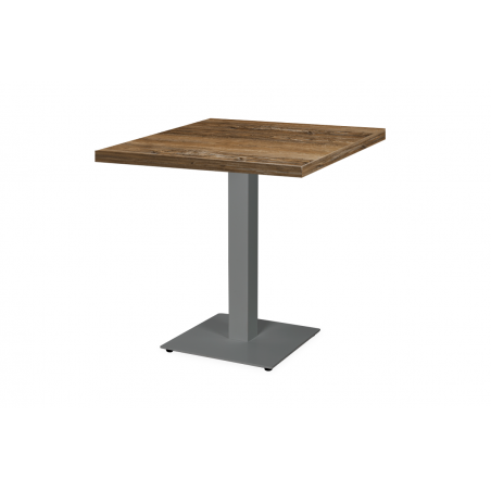Bistro Stôl ALFA S šedá 68x68 Retro drevo