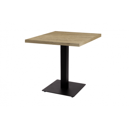 Bistro Stôl ALFA S čierna 80x80 Lyrický dub