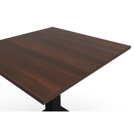 Bistro Stôl ALFA DUO biela 120x80 Tmavý orech