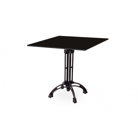 Stôl Do Pivných záhrad RUSTICAL hpl doska 69x69 Hlboká čierna