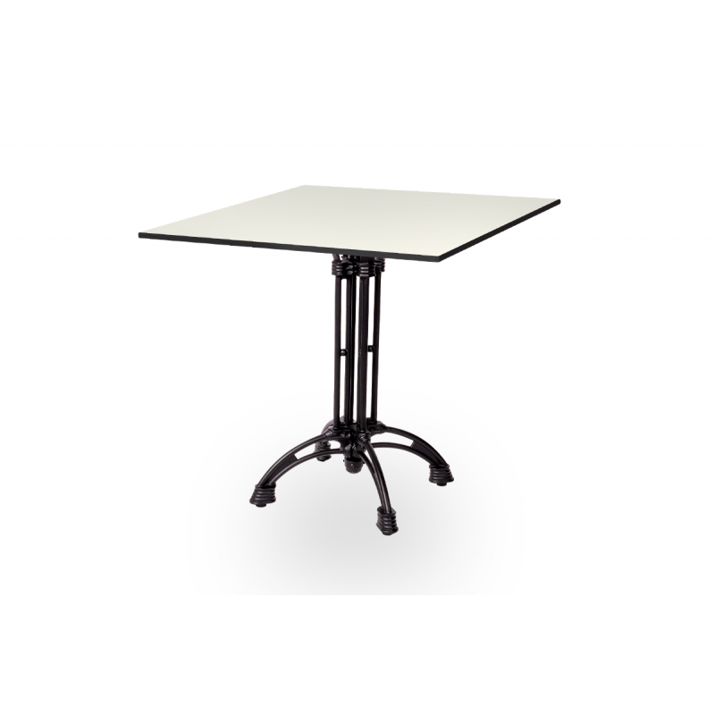 Stôl Do Pivných záhrad RUSTICAL hpl doska 69x69 Klasická biela