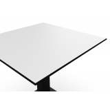 Stôl Do Pivných záhrad RUSTICAL hpl doska 69x69 Klasická biela