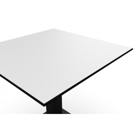 Stôl Do Pivných záhrad RUSTICAL hpl doska 69x69 Klasická biela