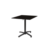 Stôl Do Pivných záhrad CROSS COMFORT hpl doska 69x69 hlboká čierna