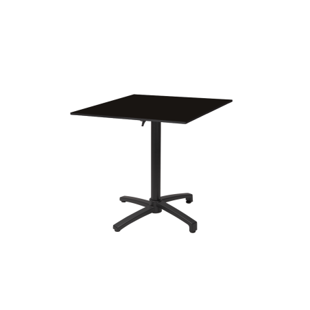 Stôl Do Pivných záhrad CROSS COMFORT hpl doska 69x69 hlboká čierna