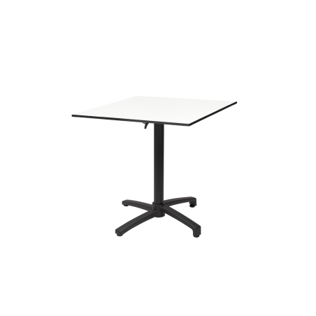 Stôl Do Pivných záhrad CROSS COMFORT hpl doska 69x69 klasická biela