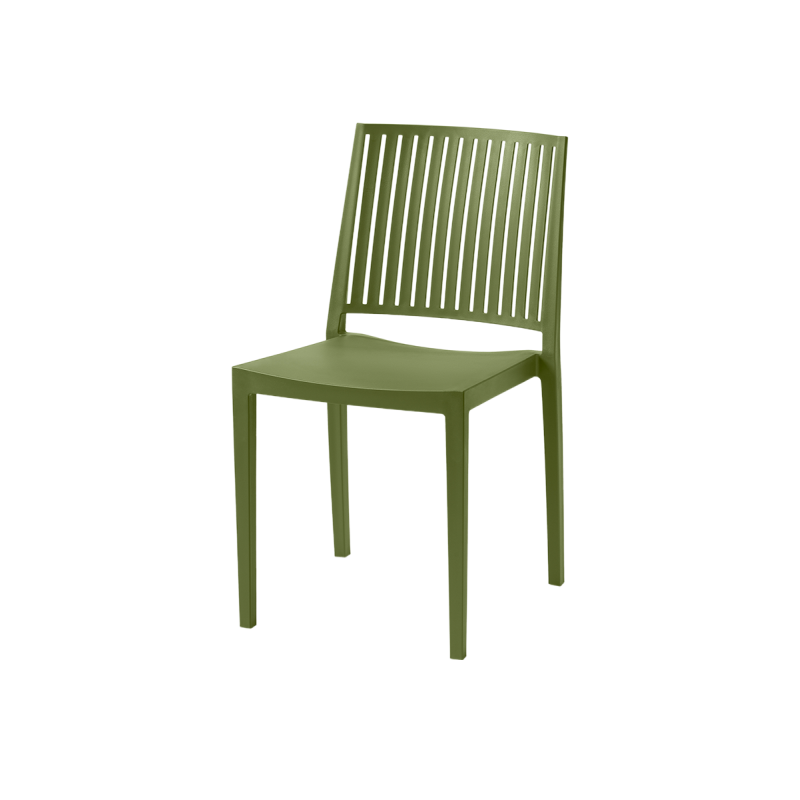 Kaviarenská stolička GOMERA STRIPES olio verde