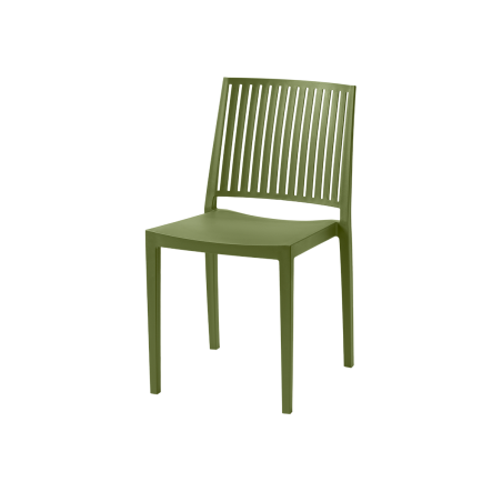 Kaviarenská stolička GOMERA STRIPES olio verde