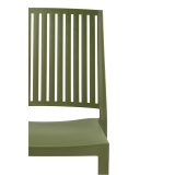 Kaviarenská stolička GOMERA STRIPES olio verde
