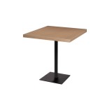 Kaviarenský stôl ALFA FOLD s drevenou dyhovanou doskou