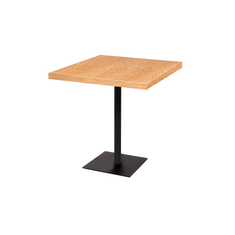Kaviarenský stôl ALFA FOLD s drevenou dyhovanou doskou
