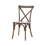 Svadobné stoličky CROSS-BACK POLYWOOD orechové