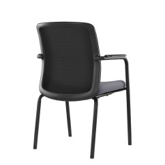 Konferenčná stolička FORMO čierno-sivá