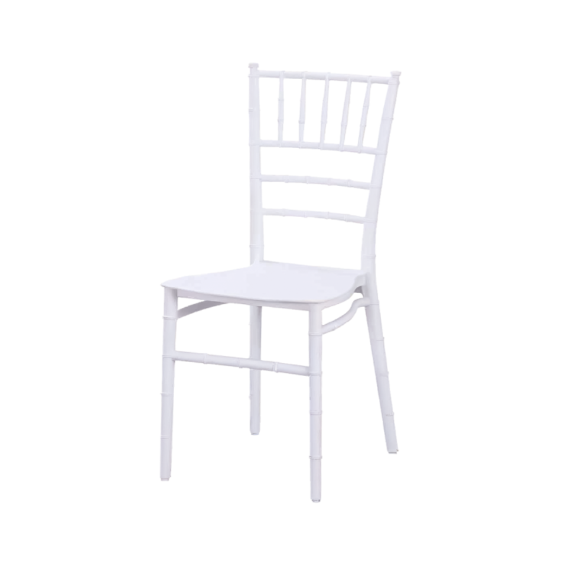 Svadobné stoličky CHIAVARI TIFFANY SIMPLE biela