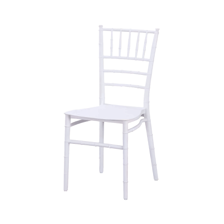 Svadobné stoličky CHIAVARI TIFFANY SIMPLE biela