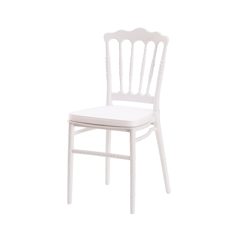 Vankúš na svadobné stoličky SIMPLE biela