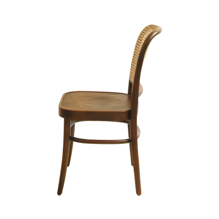 Drevená reštauračná stolička LOOMI 811 Rattan orechové