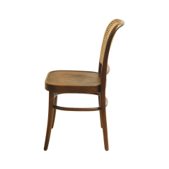 Drevená reštauračná stolička LOOMI 811 Rattan orechové