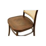 Drevená reštauračná stolička LOOMI 811 Rattan orechové