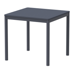 Stôl do pivných záhrad TERRAZZA 80x80 tmavosivý