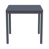 Stôl do pivných záhrad TERRAZZA 80x80 tmavosivý