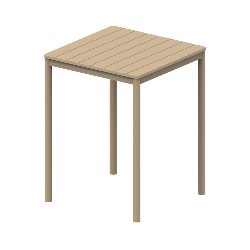Stôl do pivných záhrad TERRAZZA BAR 80x80 béžový
