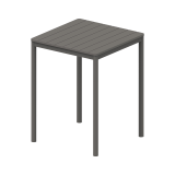 Stôl do pivných záhrad TERRAZZA BAR 80x80 tmavosivý