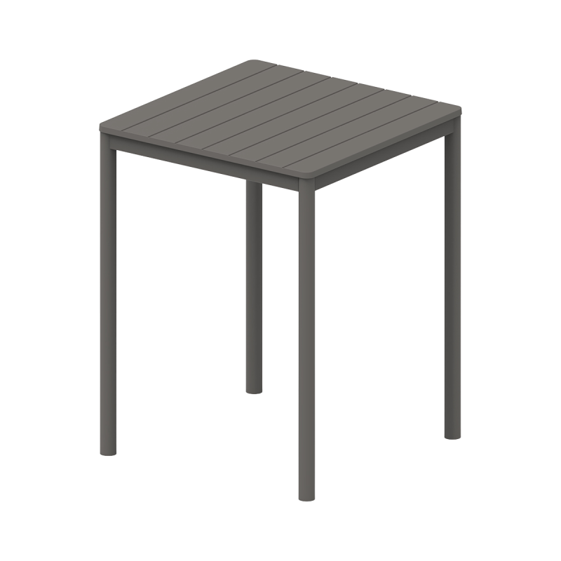 Stôl do pivných záhrad TERRAZZA BAR 80x80 tmavosivý