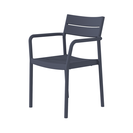 Stolička do pivných záhrad CAPRI ARM tmavosivá