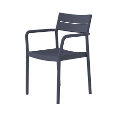 Stolička do pivných záhrad CAPRI ARM tmavosivá
