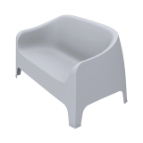Pohovka do pivnej záhrady DUNA BENCH svetlosivá