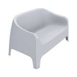 Pohovka do pivnej záhrady DUNA BENCH svetlosivá