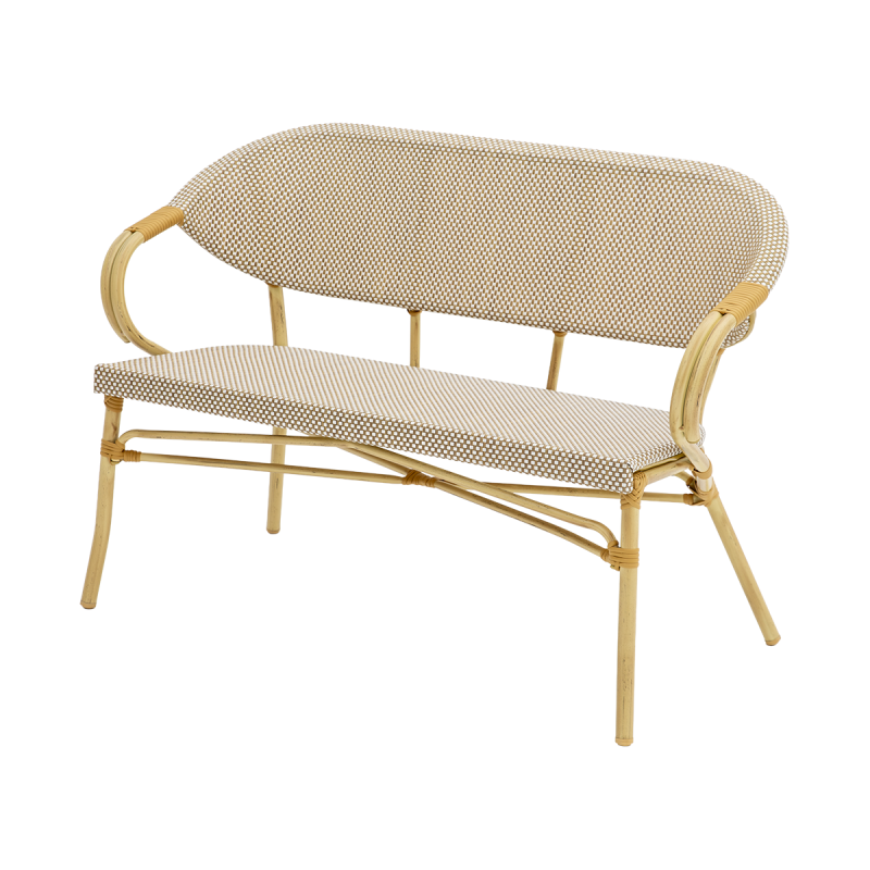 Technorattanová lavica CAMILLO BENCH béžová