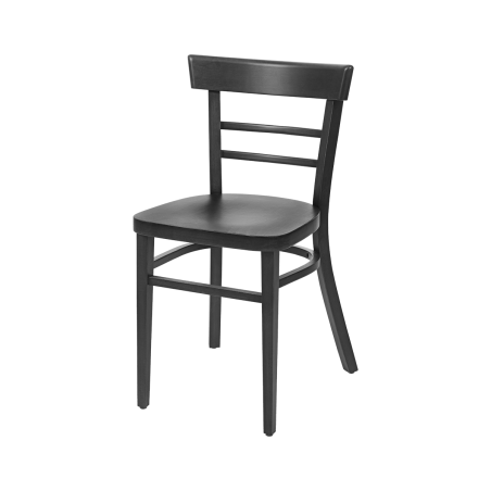 Drevená reštauračná stolička EPIC čierna