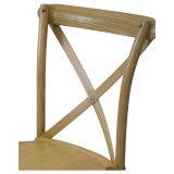 Drevené svadobné stoličky CROSS-BACK WOOD svetlý rustikálny