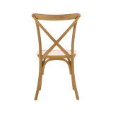 Drevené svadobné stoličky CROSS-BACK WOOD svetlý rustikálny