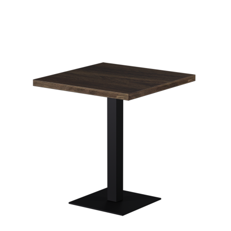Bistro Stôl ALFA S 68x68 južný orech s hranou Dark Wood