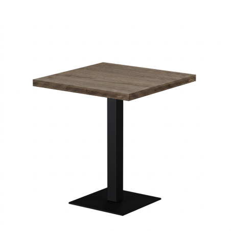 Bistro Stôl ALFA S 68x68 dub sonoma tabac s hranou Dark Wood