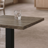 Bistro Stôl ALFA S 68x68 dub sonoma tabac s hranou Dark Wood