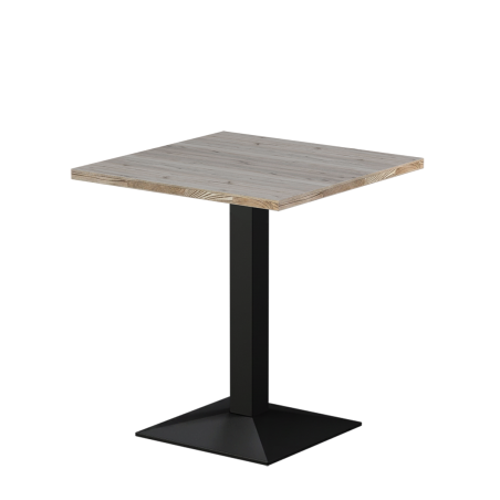 Bistro Stôl GIZA 68x68 dub cortona so svetlou drevenou hranou