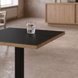 Bistro Stôl ALFA S 68x68 antracitový s hranou Multiplex