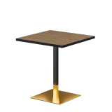 Bistro Stôl OMEGA 68x68 dub artisan s hranou čierny mat