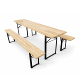 Pivný set WOODY SOLID 220x50 borovicový