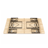 Pivný set WOODY SOLID 220x50 borovicový