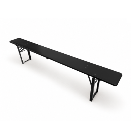 Pivný set WOODY SOLID 220x70 čierny