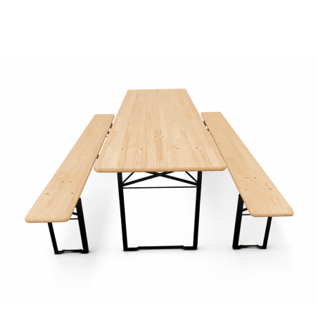 Pivný set WOODY SOLID 220x70 borovicový