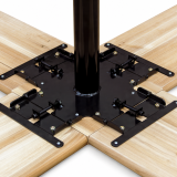 Stôl do pivných záhrad WOODY CROSS 241x241 jedľa